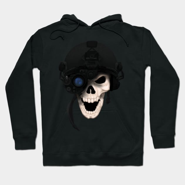 Tactical skull Hoodie by 752 Designs